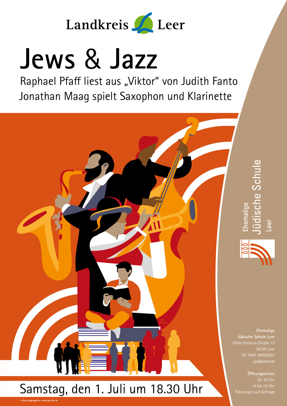 Bild vergrößern: Plakat zur Veranstaltung: Jews und Jazz